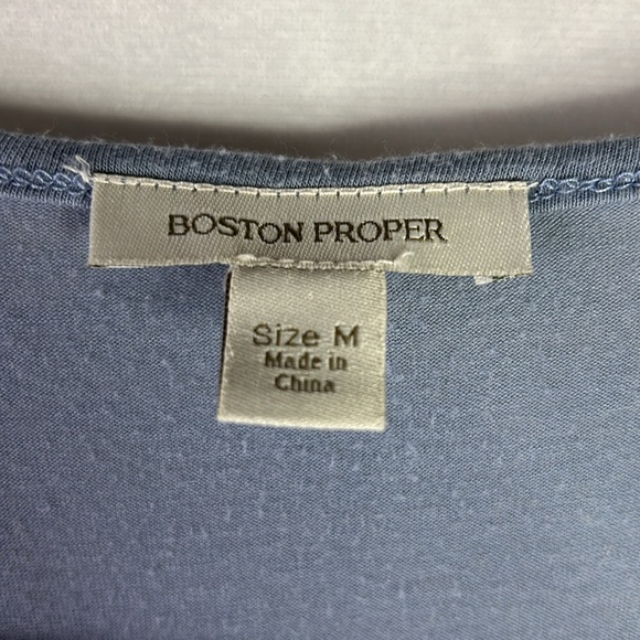 Boston Proper Dusty blue dress - Picture 3 of 4